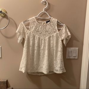 White off the shoulder top